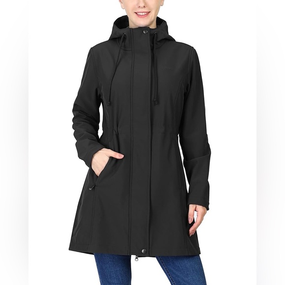 Design Collective Black Hooded Waterproof Outdoor Winter Jacket Women’s Size XS - Picture 1 of 8